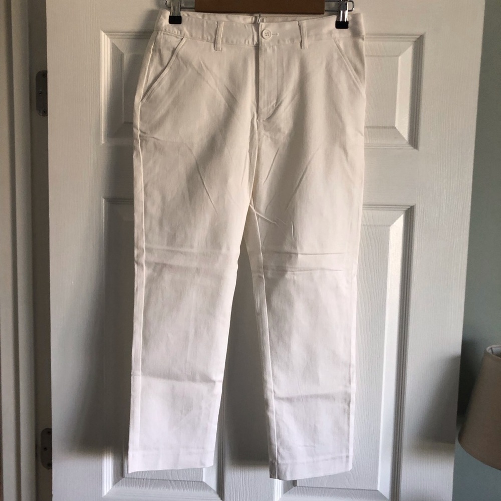 Vintage Dari Cream cotton capris pants in size M